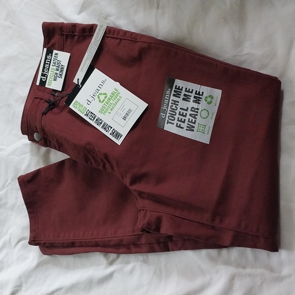 d. jeans Denim - d.jeans sateen high waist skinny jeans size 16. NWT
